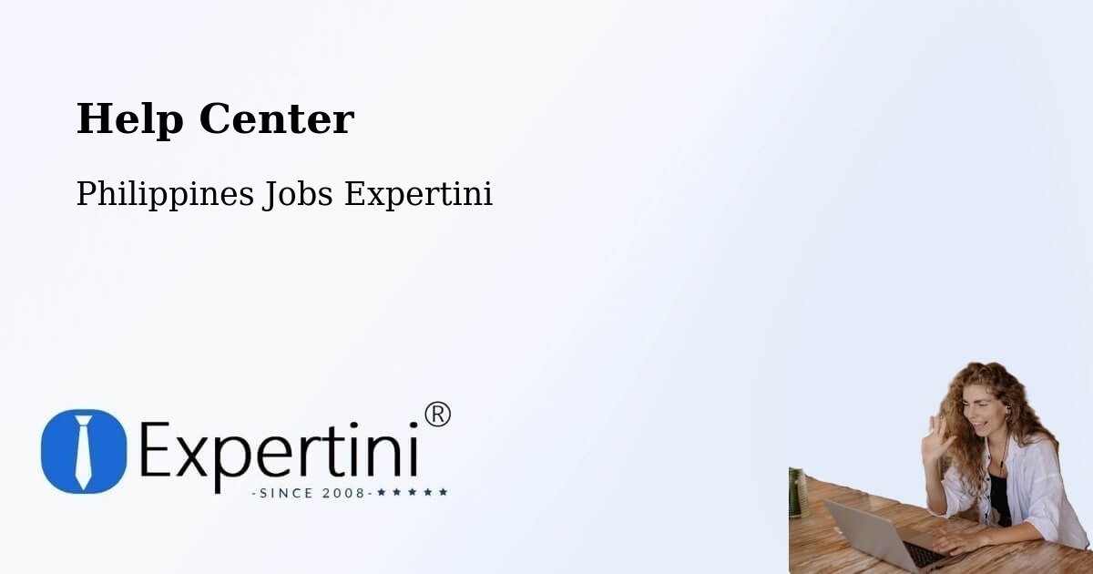 Help Center – Biñan - Philippines Jobs Expertini
